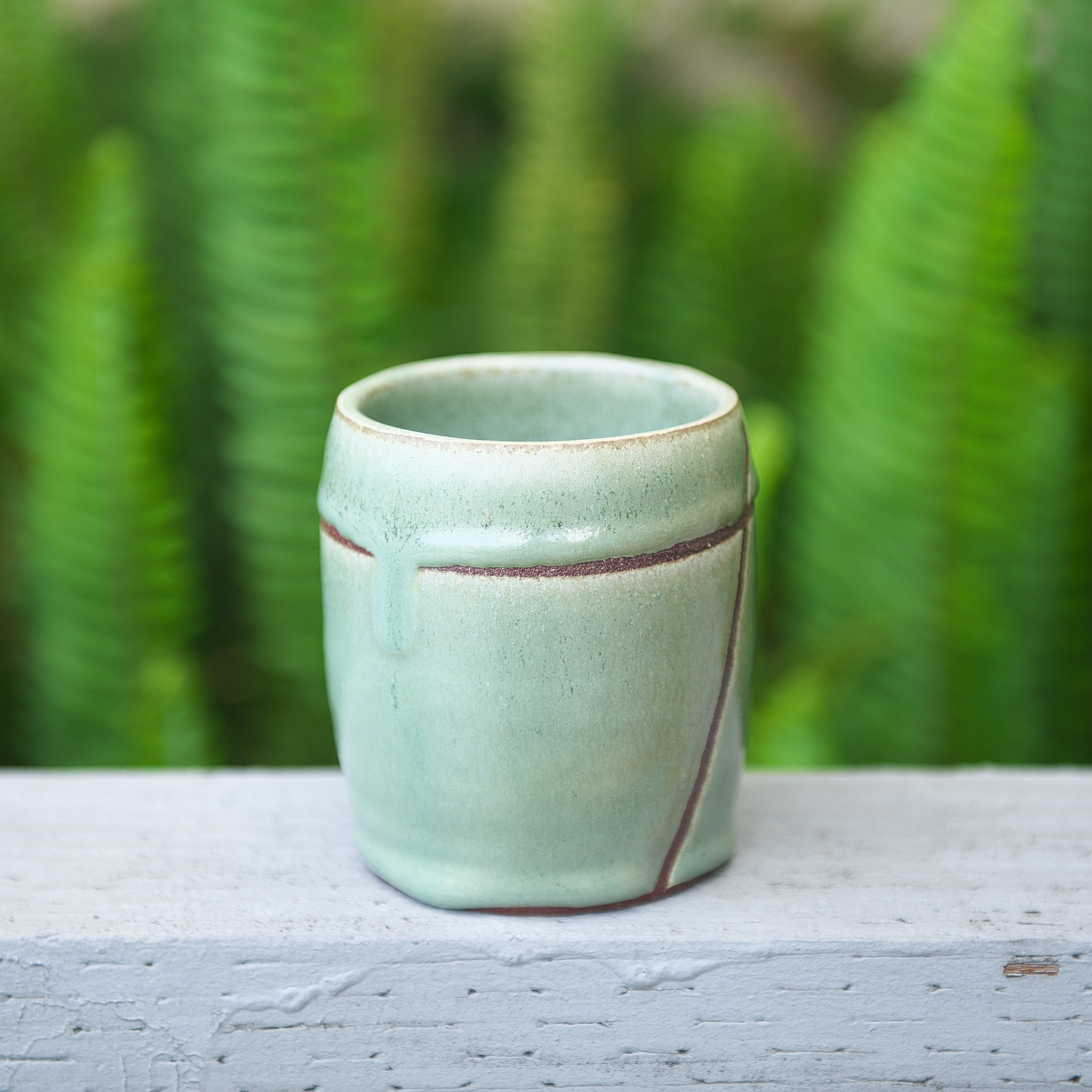 Sylvia sculptural vessel in lilac glaze